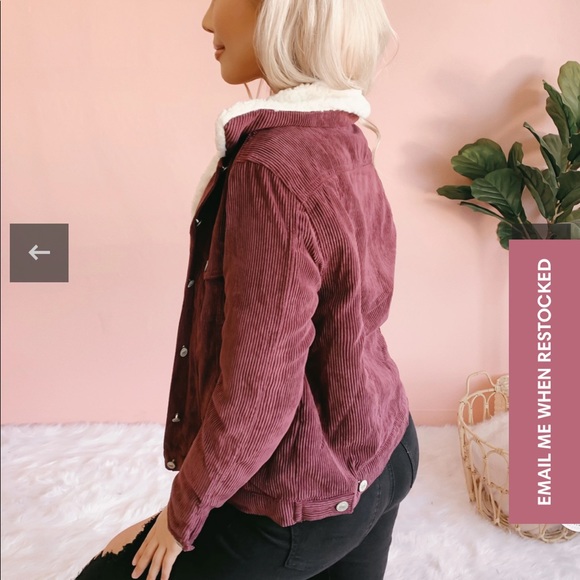 Now or Never Teddy Corduroy Jacket - Picture 2 of 2